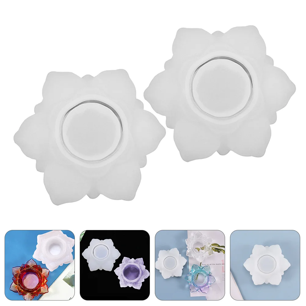 

Siliconecraft Diy Holder Lotusresin Stick Mould Candlestick Flower Epoxy Tray Molds
