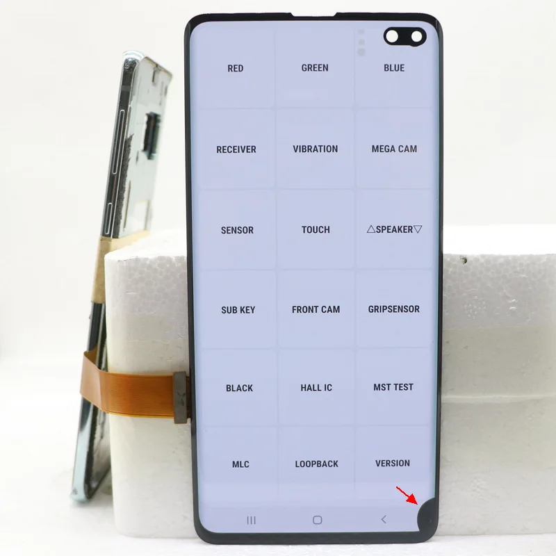 Фото 100% протестированный дисплей для S10 Plus, замена экрана для Samsung Galaxy S10 + G975F, ЖК-дисплей, цифровой преобразователь сенсорного экрана №2