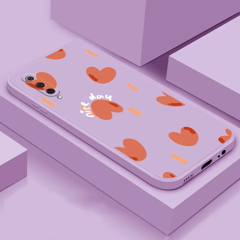 

For Xiaomi 9 9 SE CC9 soft case TPU silicone phone Shell cute back cover case colorful heart phone case