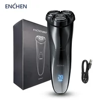 ENCHEN Blackstone3 Electric Shaver  3D Triple Blade Floating Razor IPX7 Level Washable USB Type-C Charging Flash Sale!!!