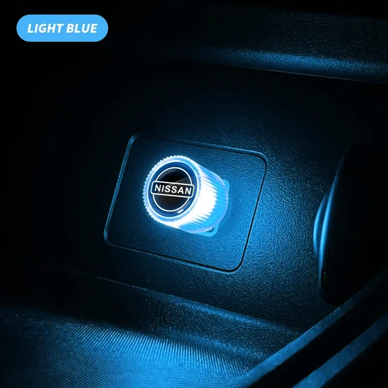 

Автомобильный USB атмосферный светильник без подводки, небольшой ночник для Nissan Altima Juke Murano Pathfinder Rogue Sentra Versa Teana Sylphy