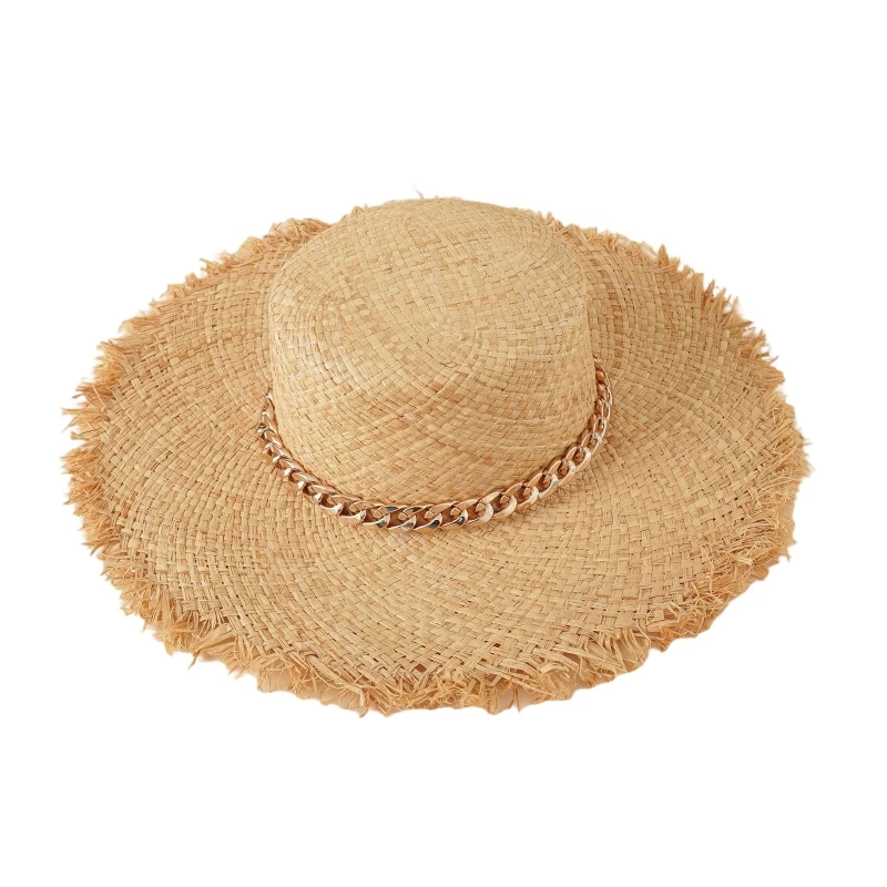 

Соломенная шляпа с широкими полями для всей семьи, изящная Панама от солнца, подходит ко всему, летняя, для всей семьи