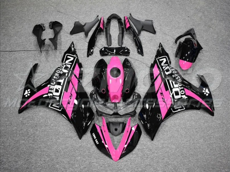 

New ABS Motorcycle Fairing Kit Fit For Yamaha YZF-R3 YZF-R25 2015 2016 2017 2018 15-18 Bodywork Set Custom Pink Black