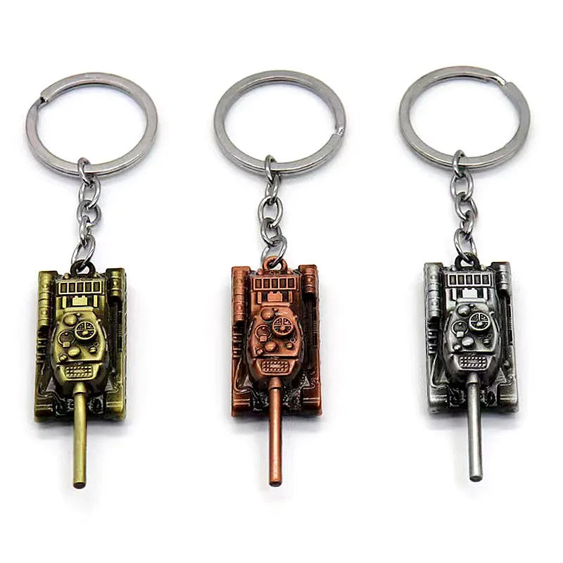 

Брелок для ключей в виде мини-резервуаров, 46 г, тяжелое оружие в стиле панк, 3D брелки из серии IS, кольца для ключей для мужчин, автомобильный держатель, брелки