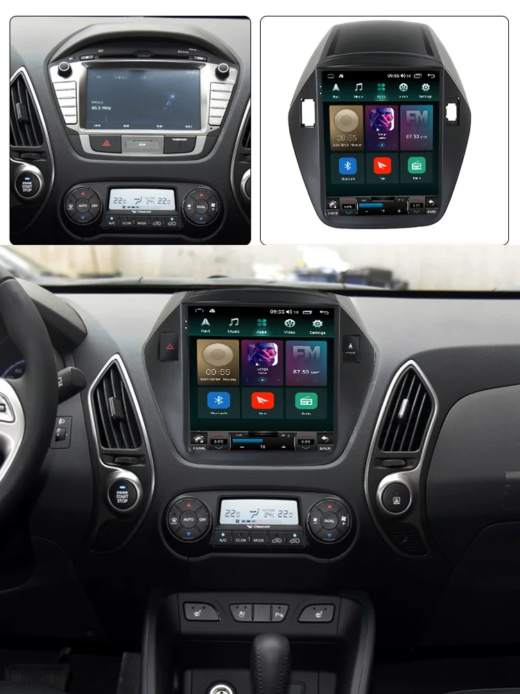 Автомобильная Мультимедийная система Tesla экран 9 7 дюйма Android 11 4G Lte GPS Wi-Fi BT |
