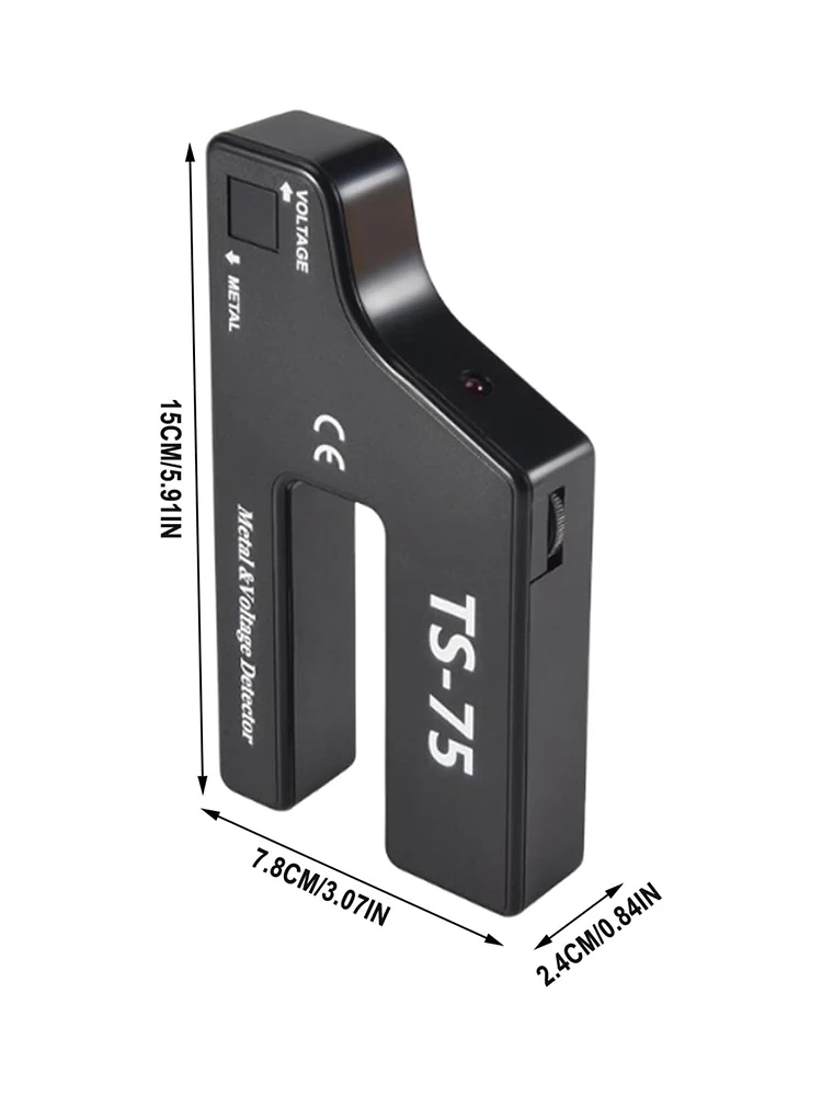 Настенный сканер 9 В, указатель металлоискателя, провод переменного тока, обнаружение металла, промышленный металлоискатель, оповещение о трубе, высокая чувствительность