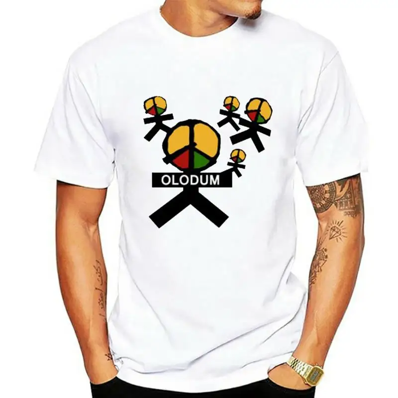 

New Olodum Carnival Music Group Logo Mens White T-Shirt Size S-3XL