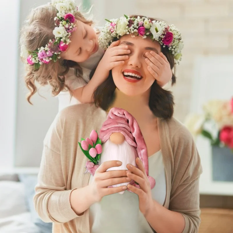 Фигурка карликовой куклы без лица украшение тюльпан гном конверт милое