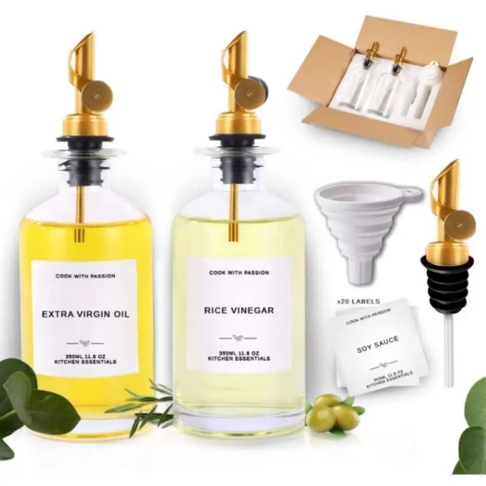 

Olive Cooking Coffee Bottle Sauce Glass Oil Syrup Kitchen Vinegar Gadget Oil Dispenser Antidrip Bottle Dispenser Soy Clear