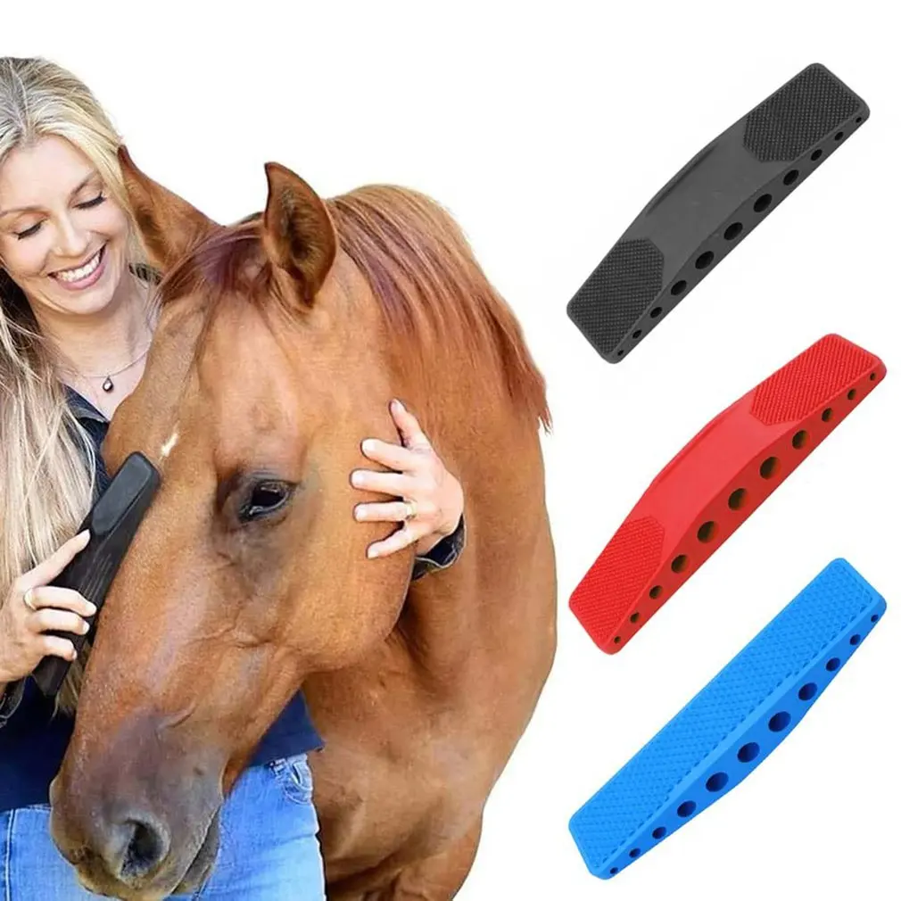 

6 in1 Horse Brush Removal Hair Massage Brush Sweat Cleaning Kit Scrubber Horses Grooming Horse Shedding Tool Equestrian Supplies