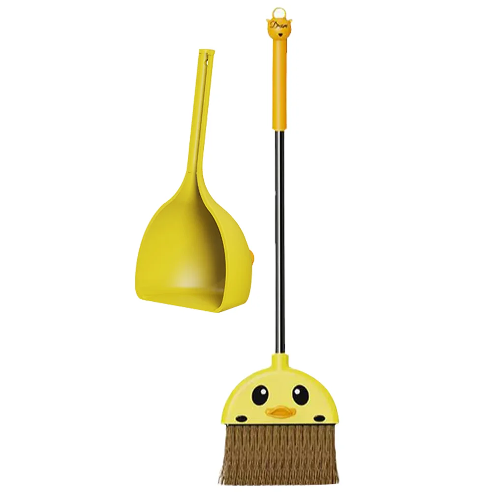 

1 Set of Children's Broom and Dustpan Set Small Cartoon Dustpan and Broom Set for Kindergarten