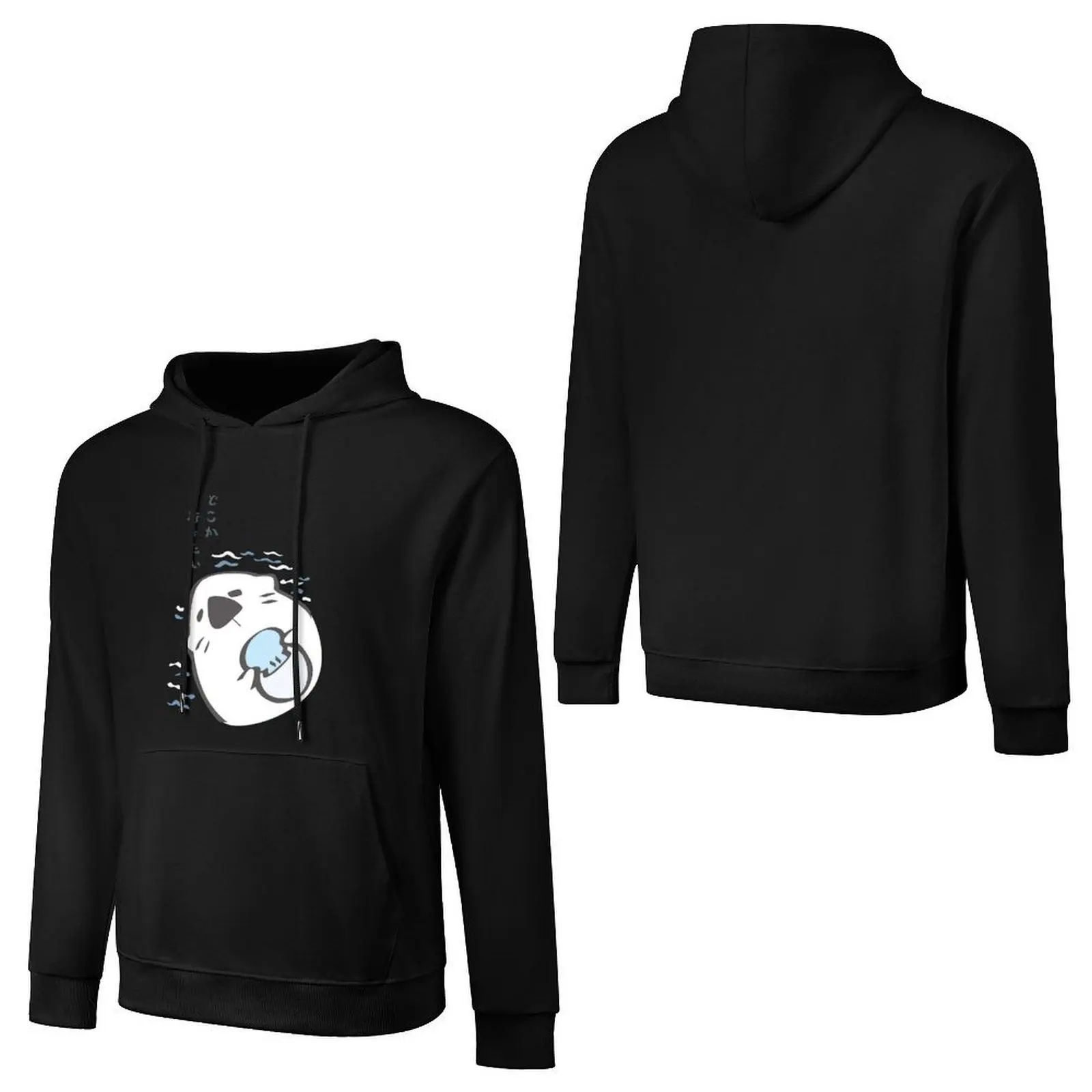 P_Sekai рубашка с выдрой пуловер толстовка одежда для мужчин в корейском стиле