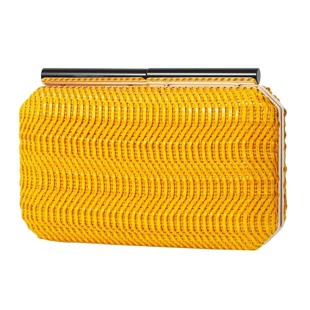 

Women Retro Luxury Clutch Purse 2022 New Temperament Woven PU Evening Bags Female Wedding Party Chains Shoulder Bag