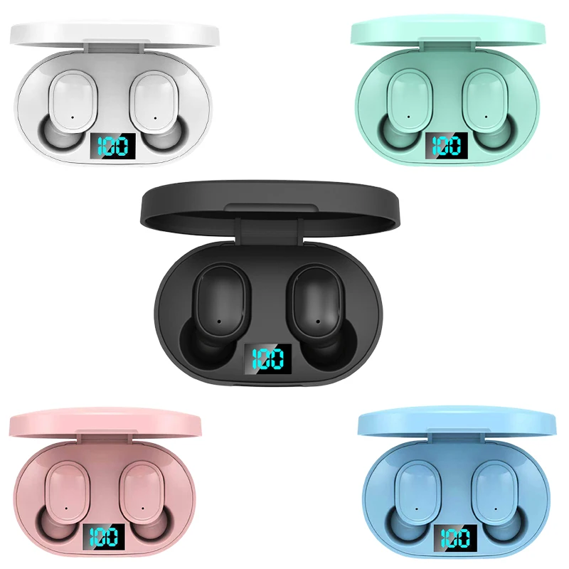 

TWS-стереонаушники E6S с поддержкой Bluetooth 5,0 и зарядным футляром