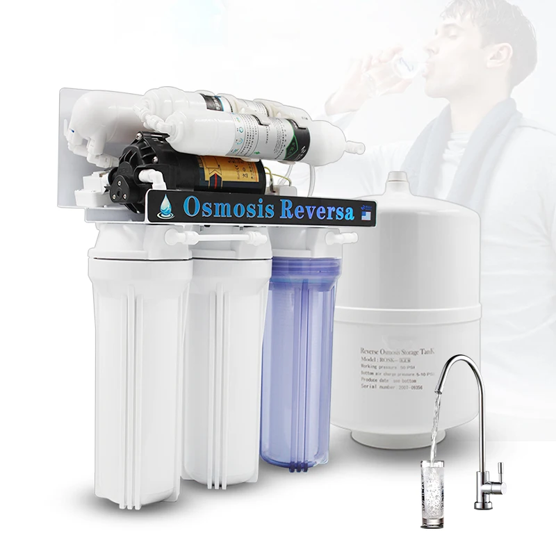 Máquina de ósmosis Inversa para el hogar, purificador de agua con sistema...
