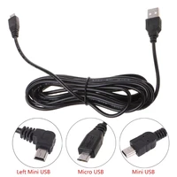 3 5m car camera dvr power cable charger adapter for dash cam output 5v2a mini micro usb