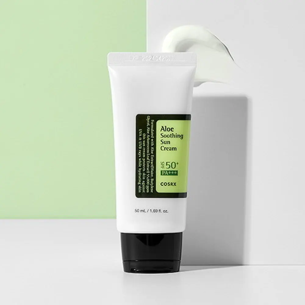 

Cosrx Aloe Soothing SPF50 Sunscreen UV Protection Isolation Moisturizing Refreshing Lotion Non-greasy Acne Sensitive Skin Cream