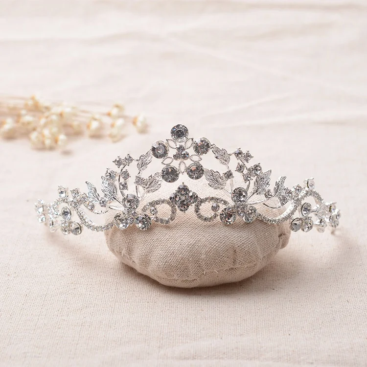 

Children's Rhinestone Crown Little Princess Hair Accessories Cross-Border E-Commerce Hot-Selling Product Boutique Bridal Crown