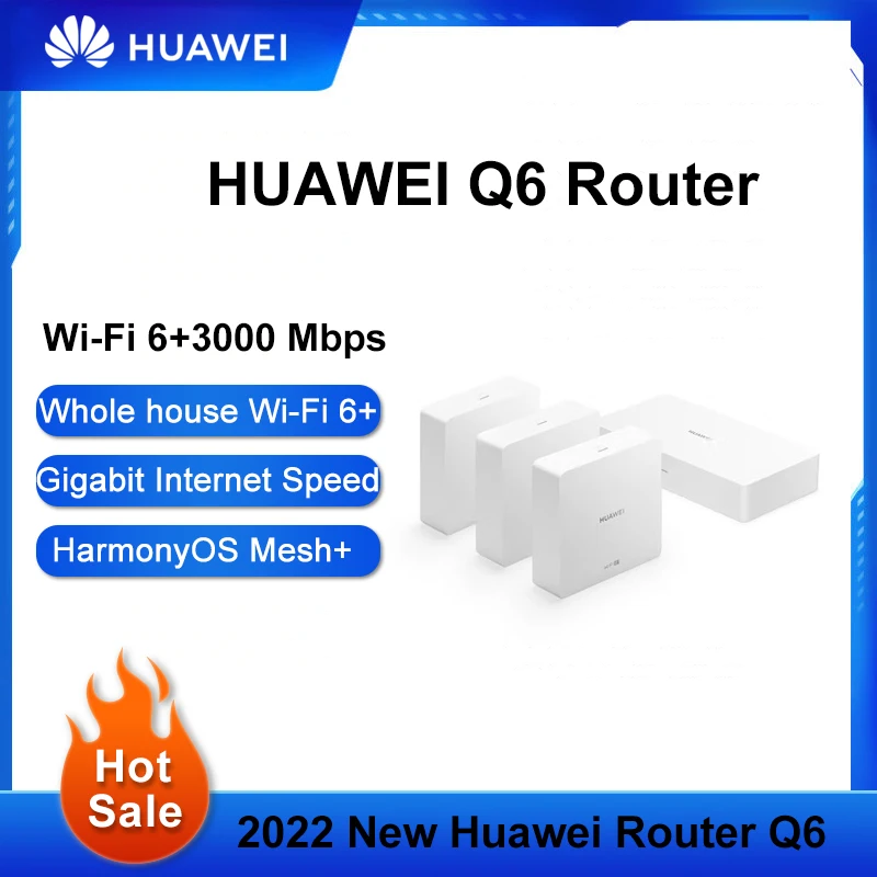 Huawei Router Q6 Network Cable Version (1 Mother 3 Sub Set) Wi-Fi 6+ 3000Mbps  Routing Whole House Gigabit Network Cable Network