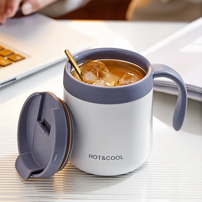 

350/500ML Stainless Steel Portable Thermal Mug with Lid coffee Mug Leak-Proof Thermos Travel Thermal Vacuum Flask Insulated Cup