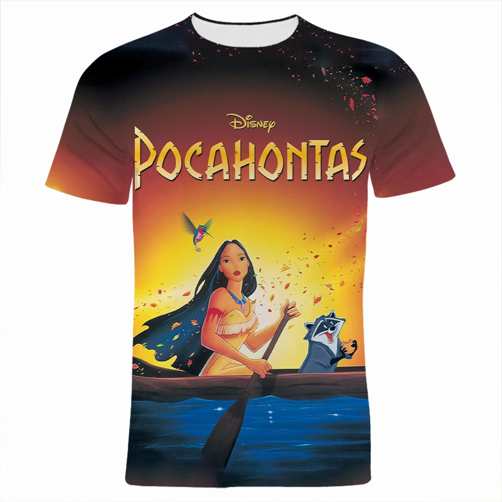 

Мужские футболки с 3D-принтом из мультфильма «Покахонтас»