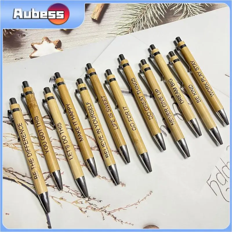

Нейтральная ручка, портативная Высококачественная ручка, креативная 0,1 мм, изысканная шариковая ручка, канцелярские принадлежности, инструменты для письма, Бамбуковая искусственная ручка