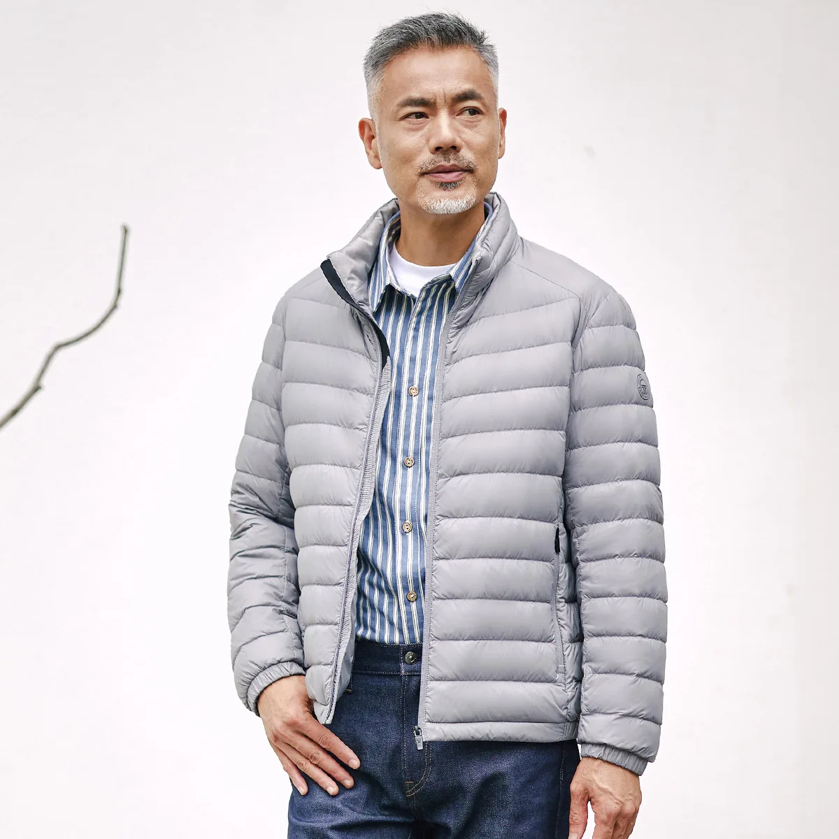 TANBOER Daddys Favorite Foldable Winter Lightweight Packable Men's Duck Down Filled Puffer Jackets TF216201-1