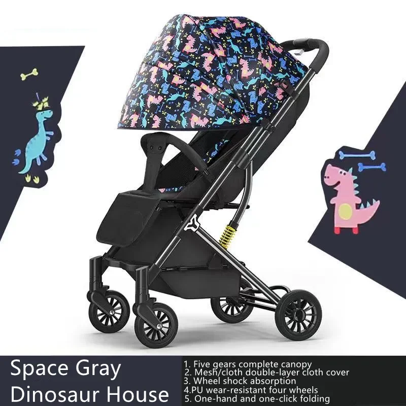New Upgrade Baby Stroller Wagon Portable Folding Baby Pushchair Lightweight Pram Baby Carriage Baby Car enlarge