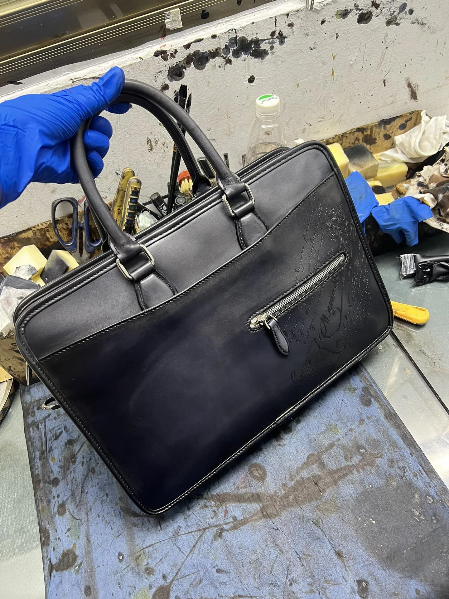 Briefcases Men Handbags Luxury Retro Leather Briefcases Business Bag Men