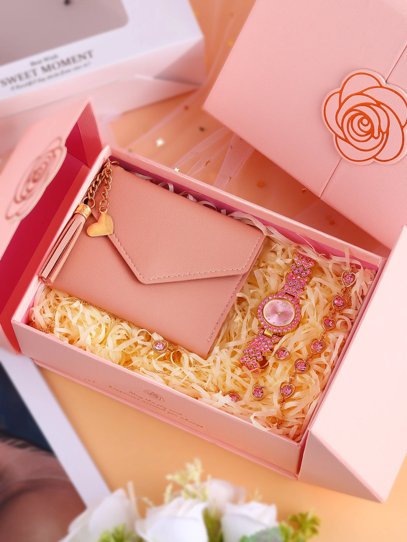 Модные повседневные женские британские часы Dam из розового золота с магнитной