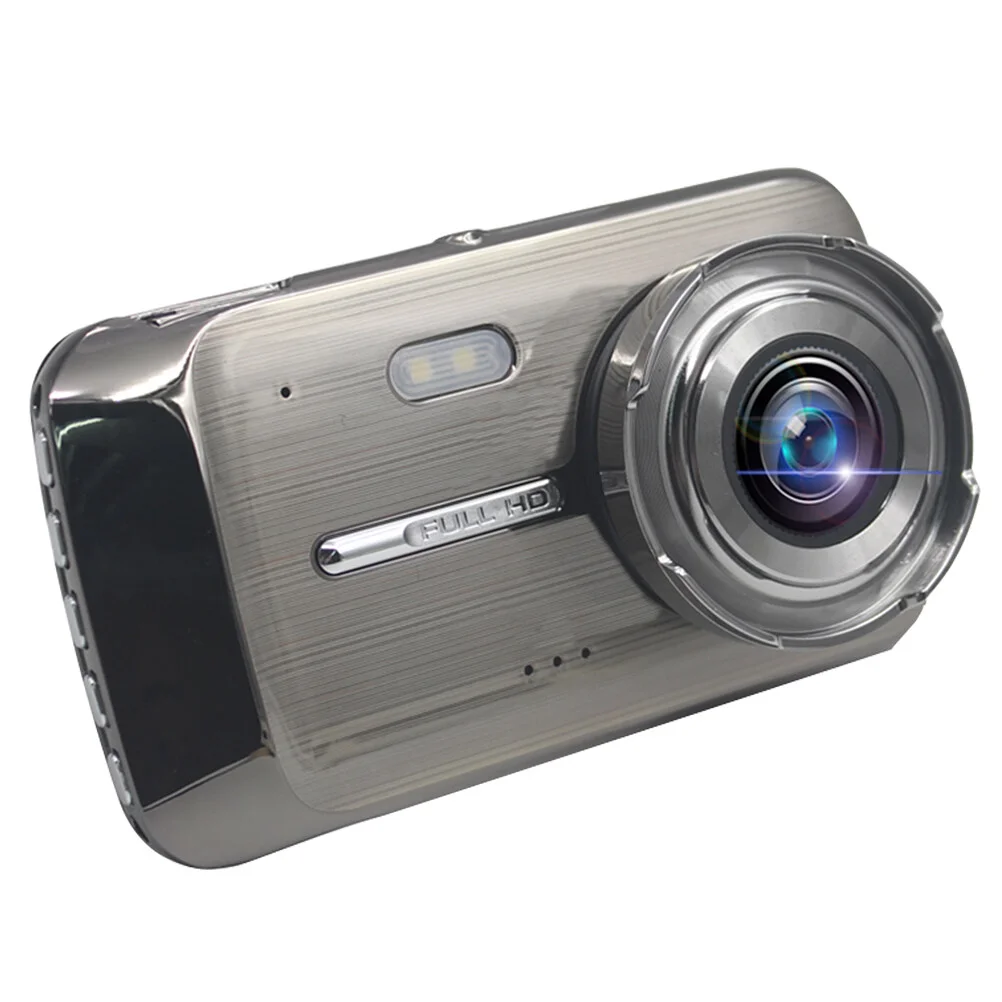 

Dual-camera Dash Cam 1080P High Definition Dash Cam Practical Automobile Tachograph for Outdoor Outside (Silver Grey)