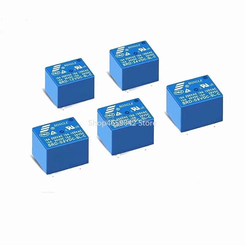 Реле SRD-03VDC-SL-C SRD-05VDC-SL-C SRD-06VDC-SL-C SRD-9VDC-SL-C T73 SRD 5 контактов