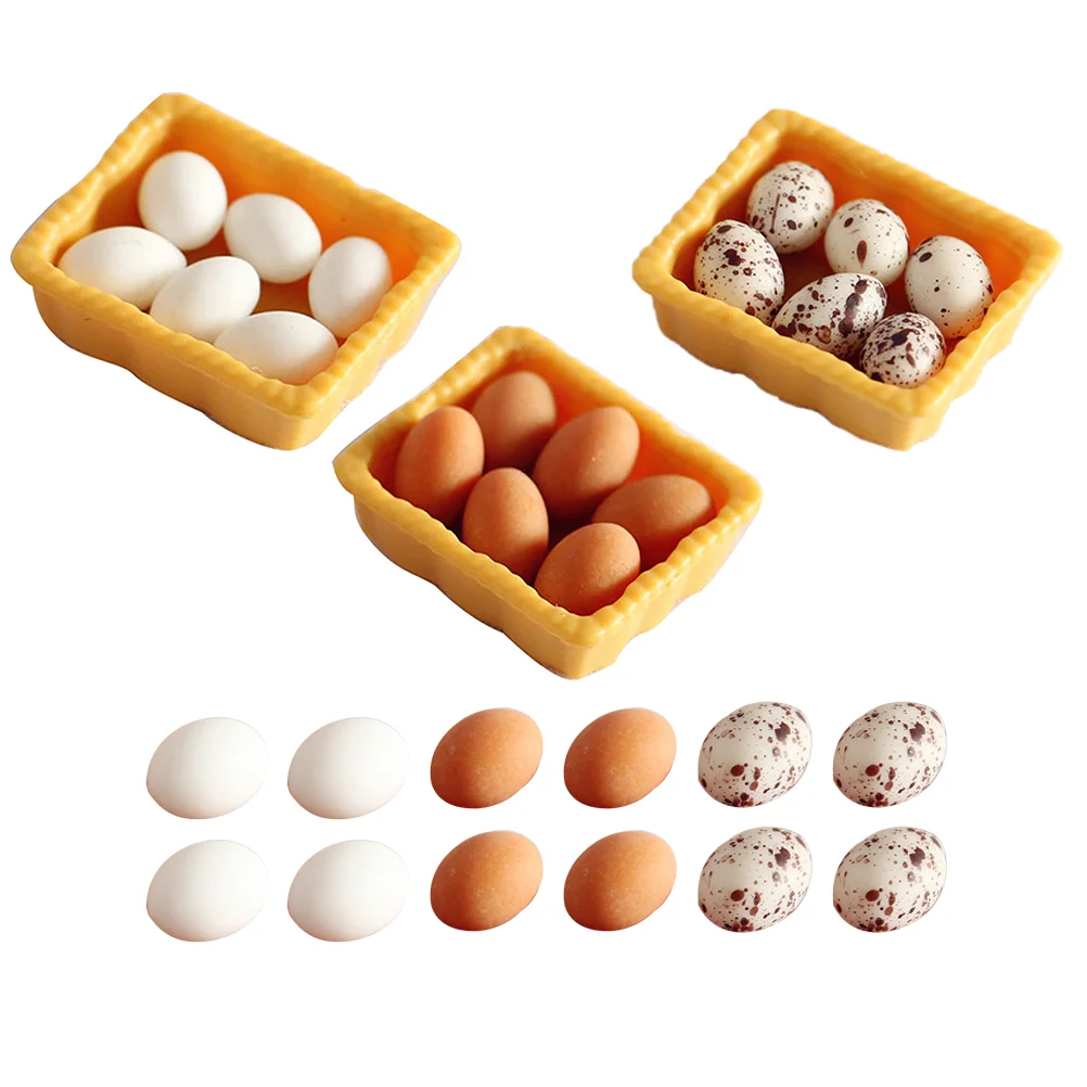 

Модель домашнего яйца, миниатюрная декоративная корзина с имитацией, миниатюрные искусственные украшения, поставка мини-корзин