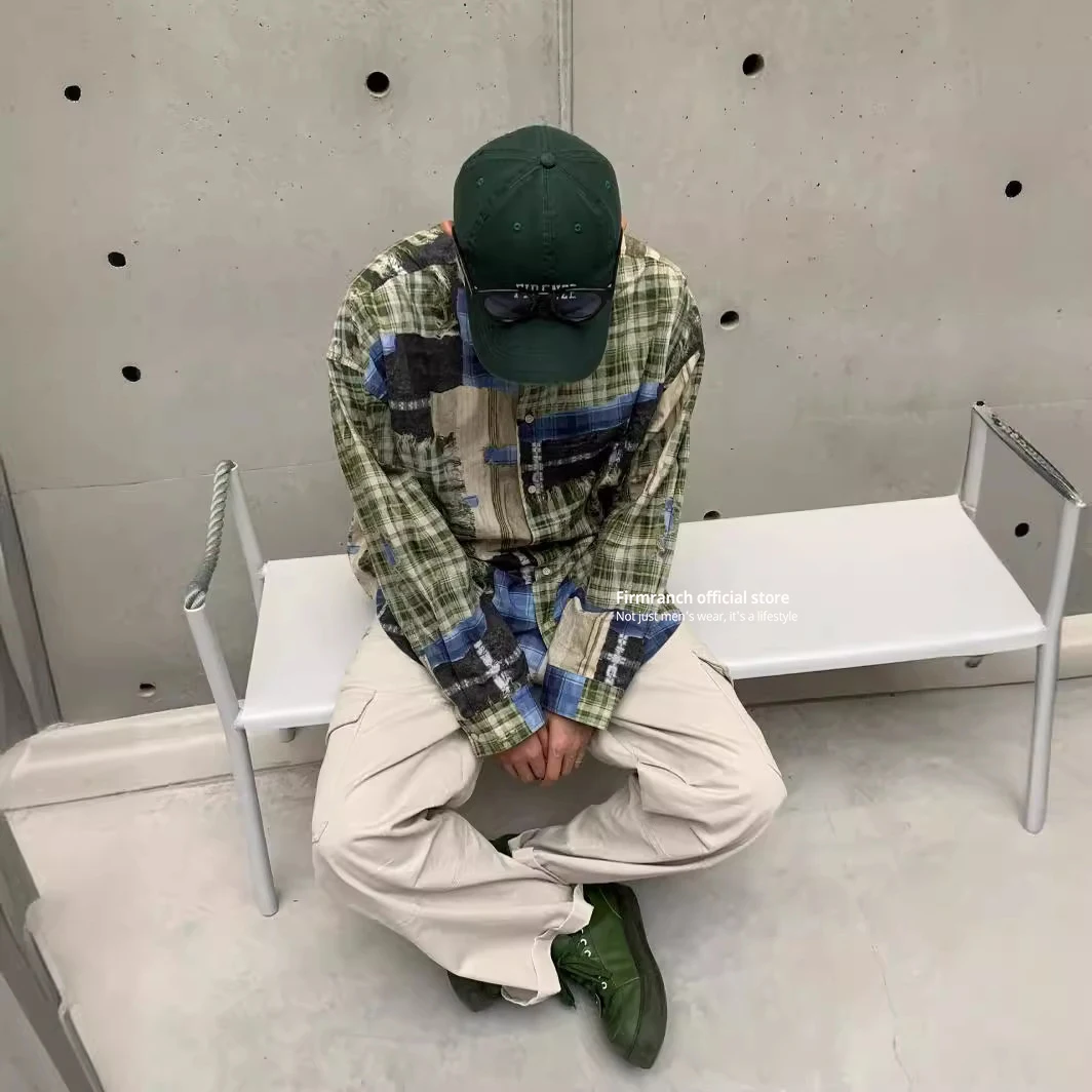 Тонкая Блузка firmранчо для мужчин и женщин свободная повседневная шикарная