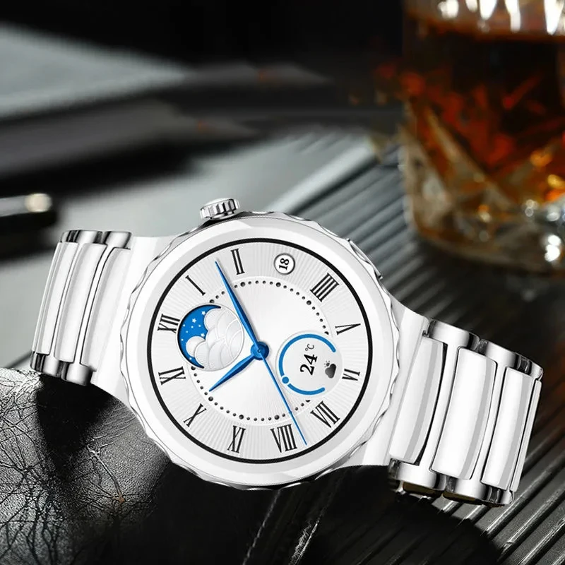 20mm 22mm Ceramic Strap For Huawei Watch GT 3 Pro,White Ceramic Watchband For Huawei Watch GT3 GT 2 Pro GT2e GT Runner Wristband