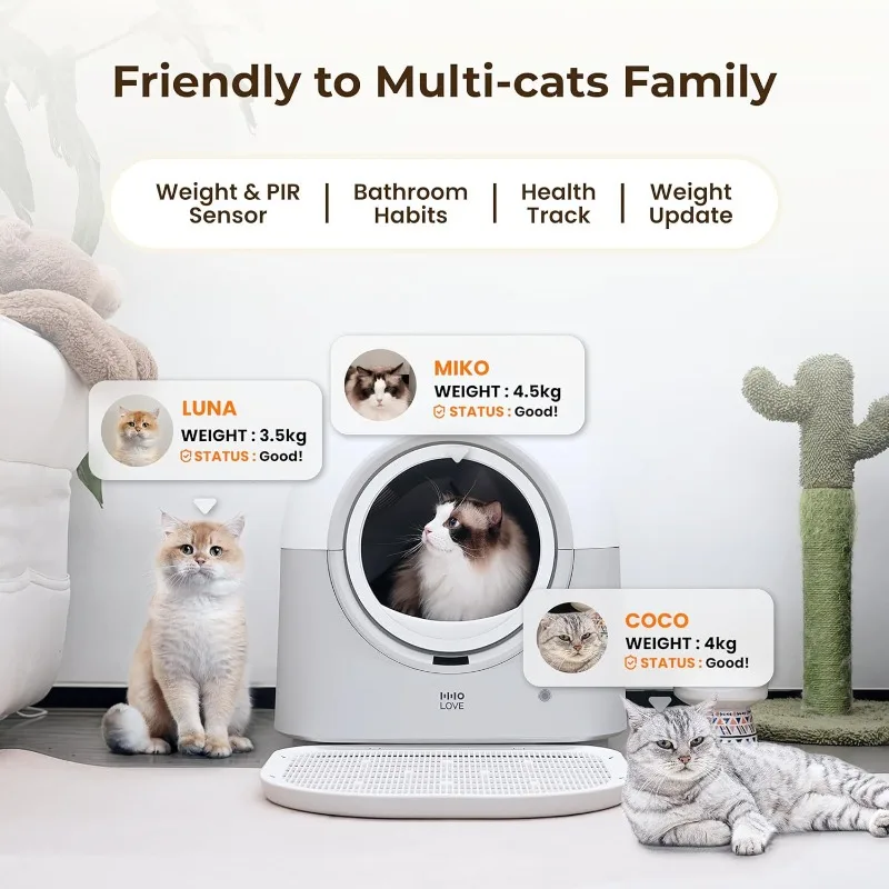 Полностью автоматический ящик для кошачьего туалета интеллектуальный туалет