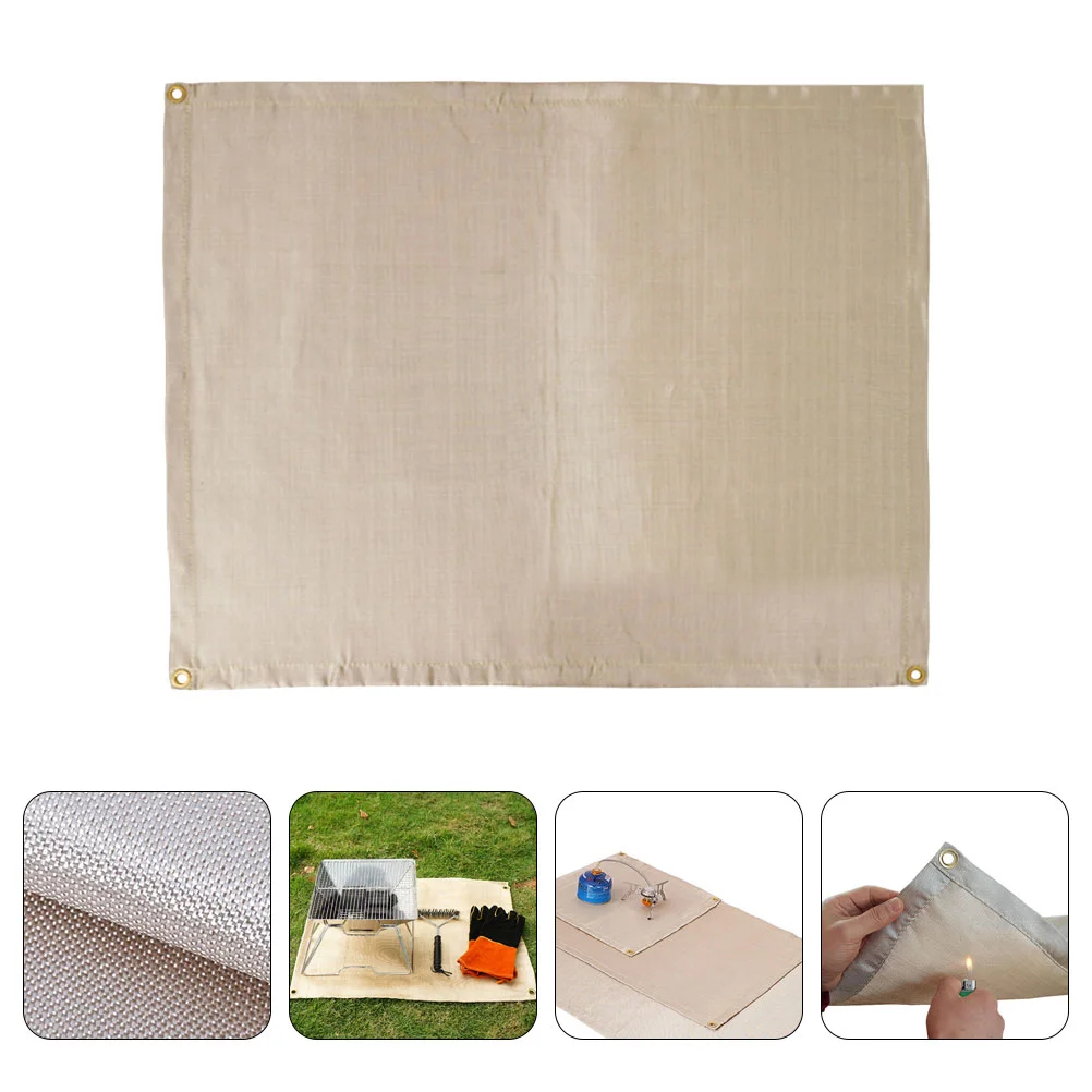 

Indoor Outdoor For Outdoor Grill Grill Mat Portable Fire Fireplace Mat Fire Retardant Blanket for Camping Fireplace