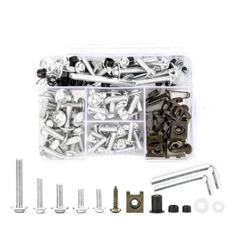 

177 Шт. Алюминиевые Винты Для Лобового Стекла, Цветные Крепежные Болты, Детали Для Модификации Обтекателя Мотоцикла, Защита Рамы