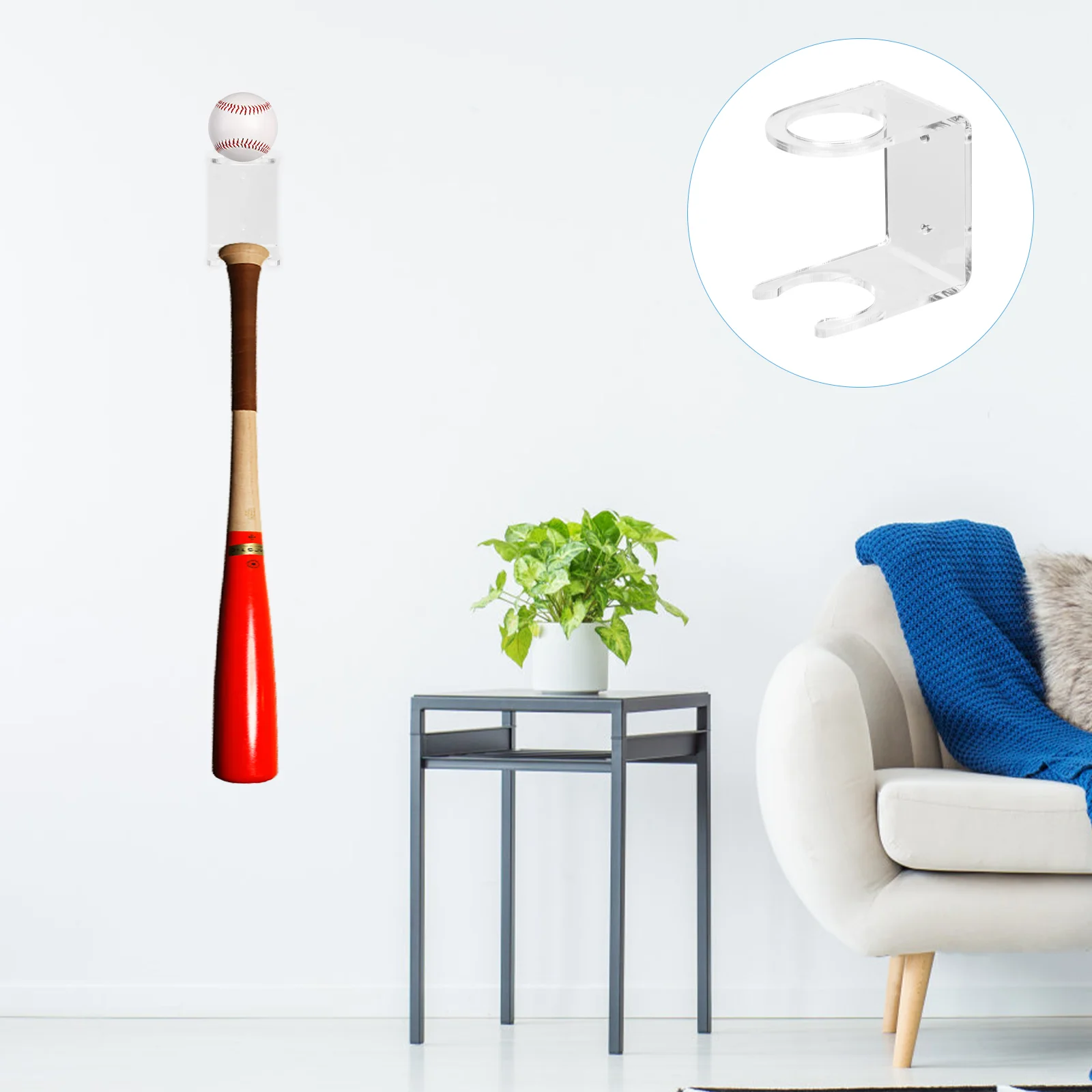 

Baseball Bat Storage Rack Support For Home Sports Plastic Durable Stand Standing Easels Display Wall