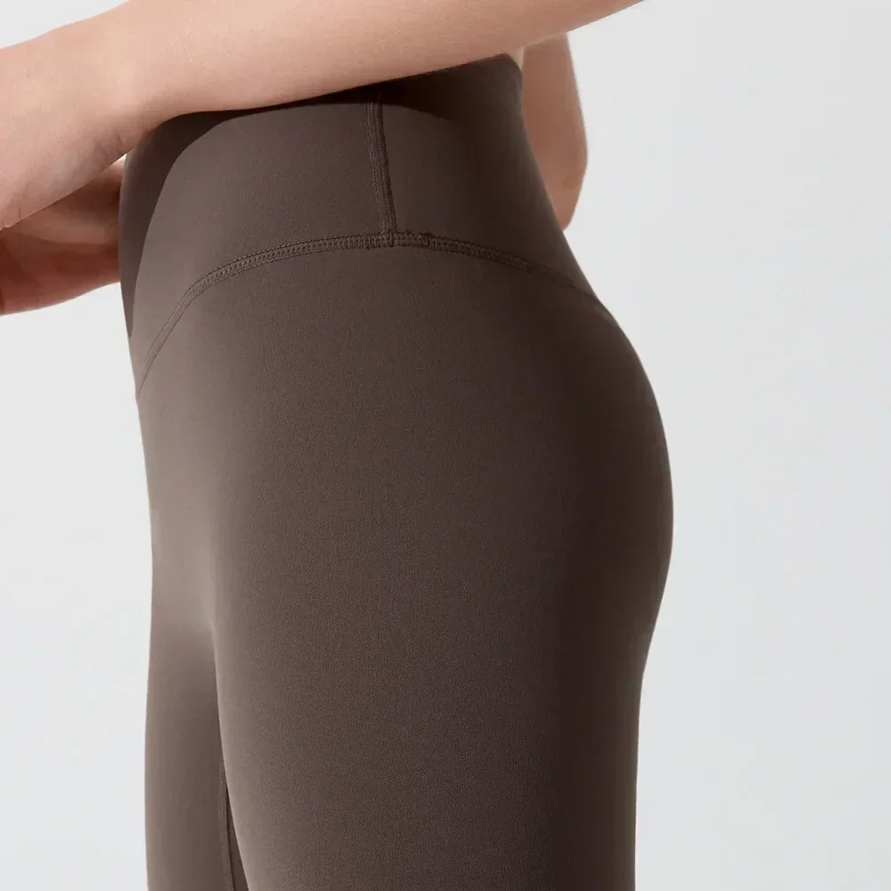 Брюки для йоги с высокой талией обтягивающие бедра женские спортивные штаны