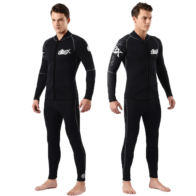 

Slinx 5mm/3mm neoprene wetsuit jackets for unisex swim in winter clothing surf Chinese dragon Unisex