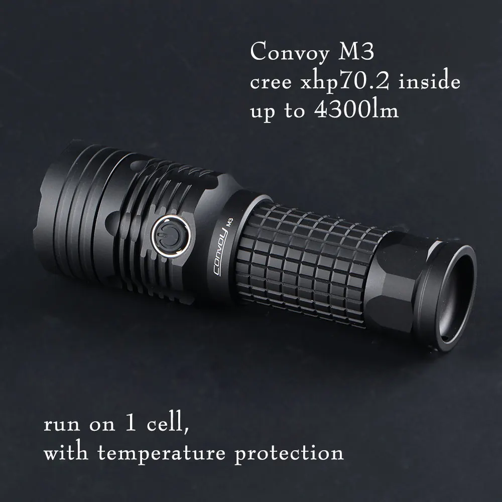 XHP70.2 4300LM High Lumen Flashlight Built-in Temperature Protection Powerful Mini Torch LED