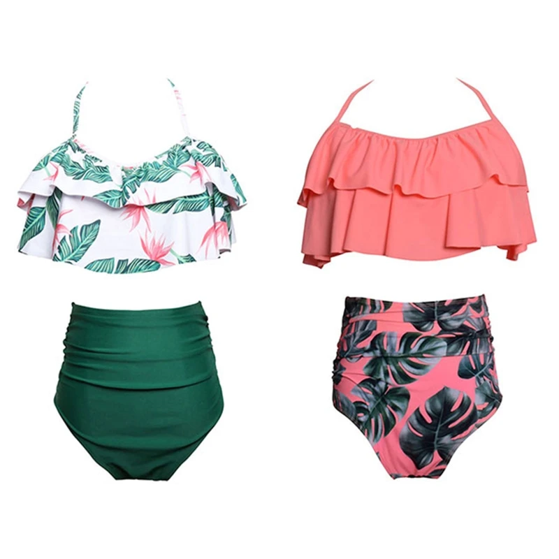 

Купальник-бикини с завышенной талией и лямкой на шее