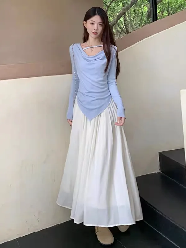 Осенний новый топ больших размеров для пухлых девочек нежный темперамент