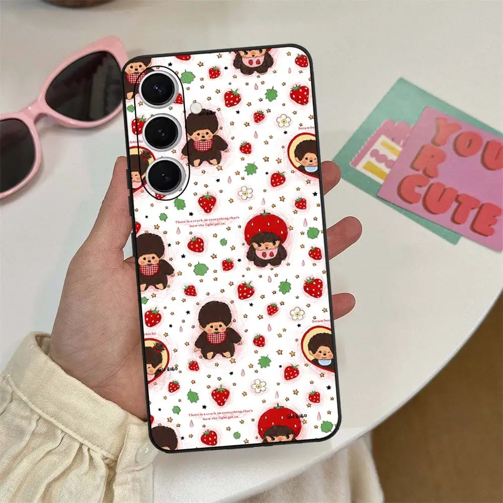 Фото Популярный модный чехол для телефона с логотипом M-Monchhichi для Samsung S 24 Fe 25 Ultra Plus 20 Lite 21 30 22 23 24 22 Ultra 5G Fundas №5