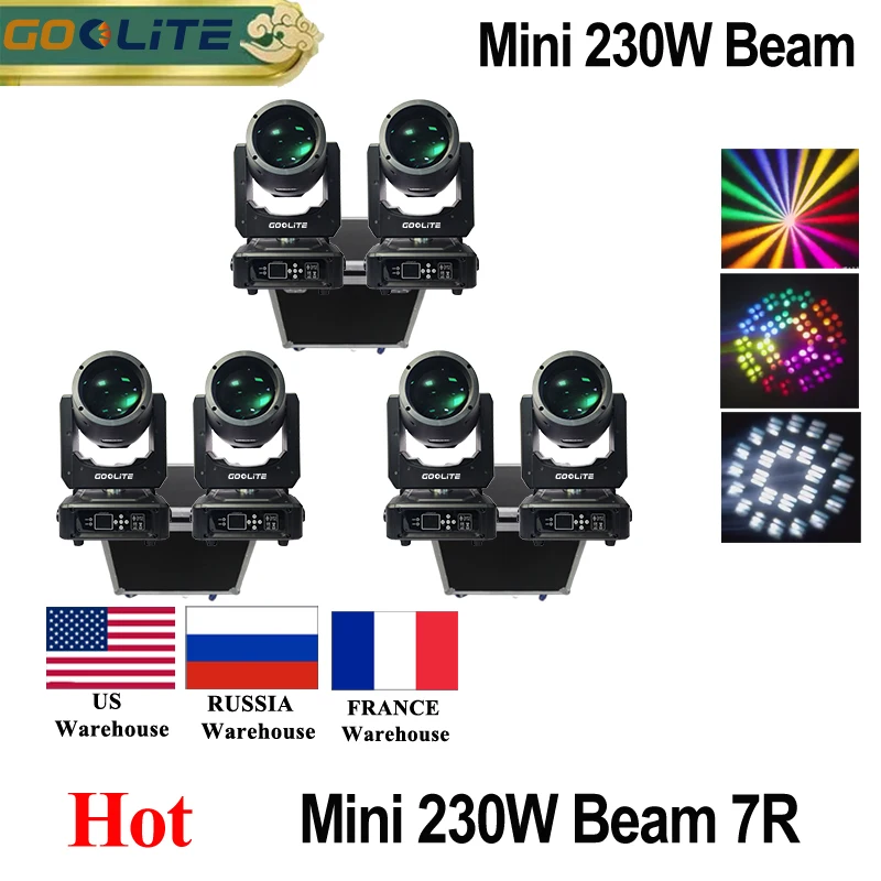 1-6 шт Mini 295w Sharpy Beam 230w 7R Подвижная головка фотовспышка сценическое оборудование