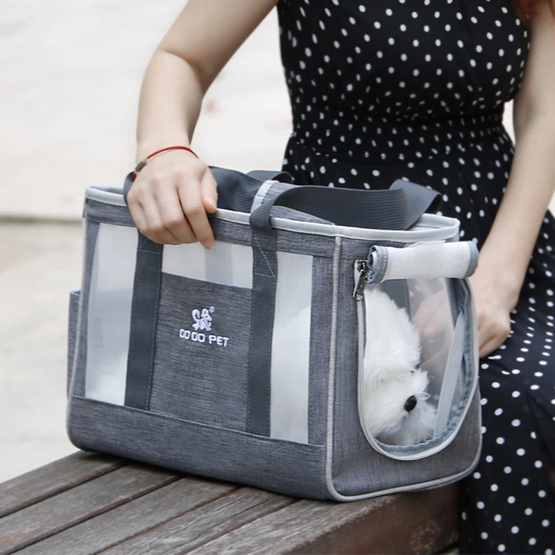 

Breathable Cat Carrier Bag Cats Transporter Bag Portable Puppy Single Shoulder Bags Travel Pet Carrier For Cat Dog Pets Handbag
