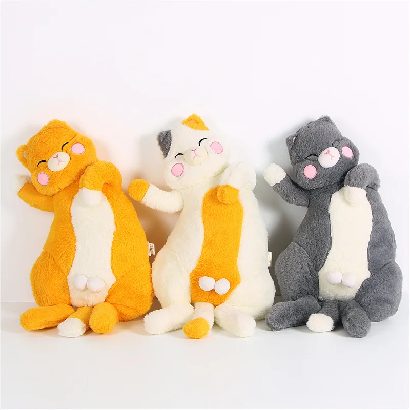 

Kawaii Sleeping Cat Orange Gray Colours Stuffered Toys Kids Toy Decorations Birthday Gift For Children