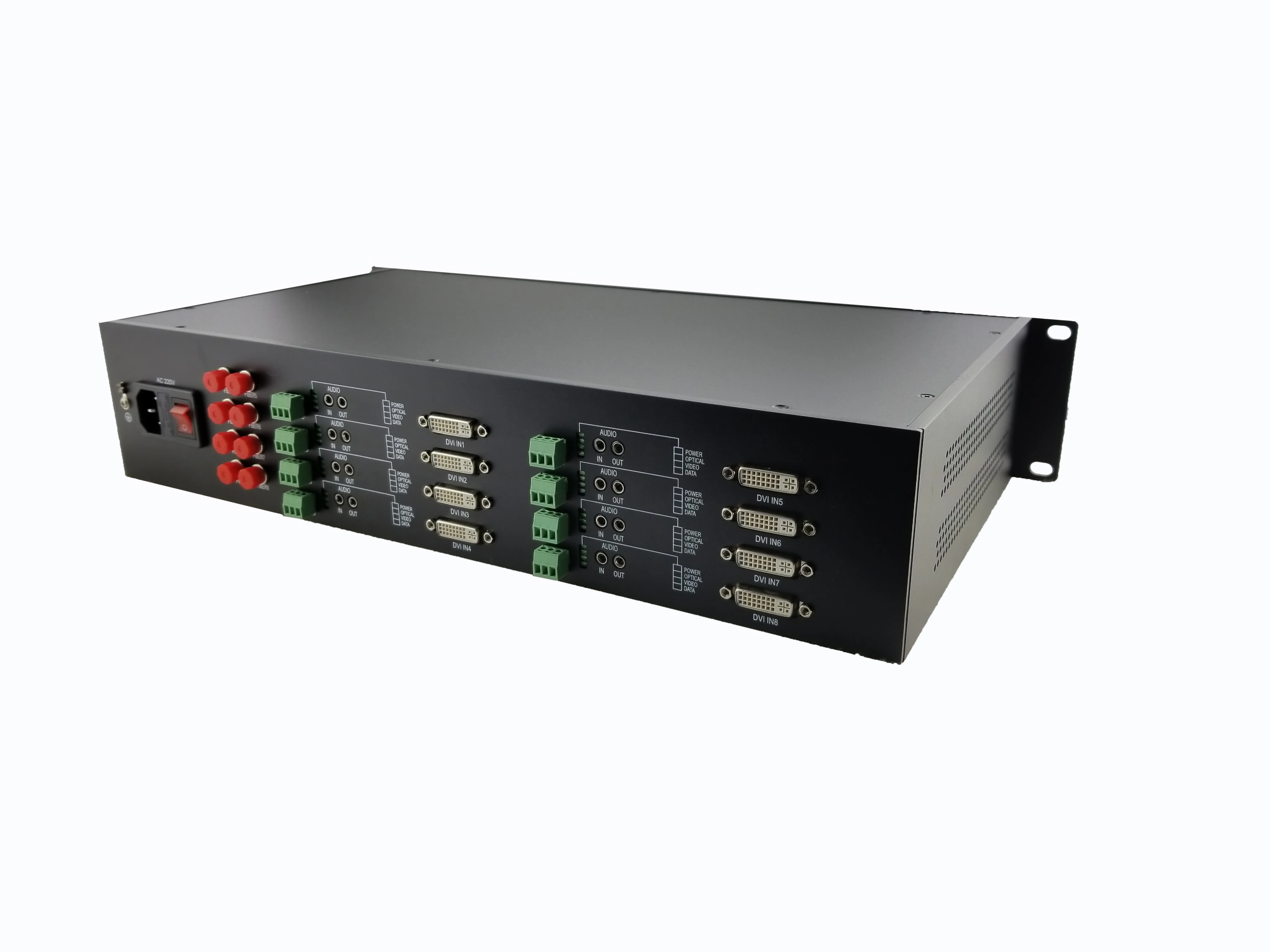 HL-DVI-8Vv-T/R Удлинитель DVI через оптоволоконный преобразователь