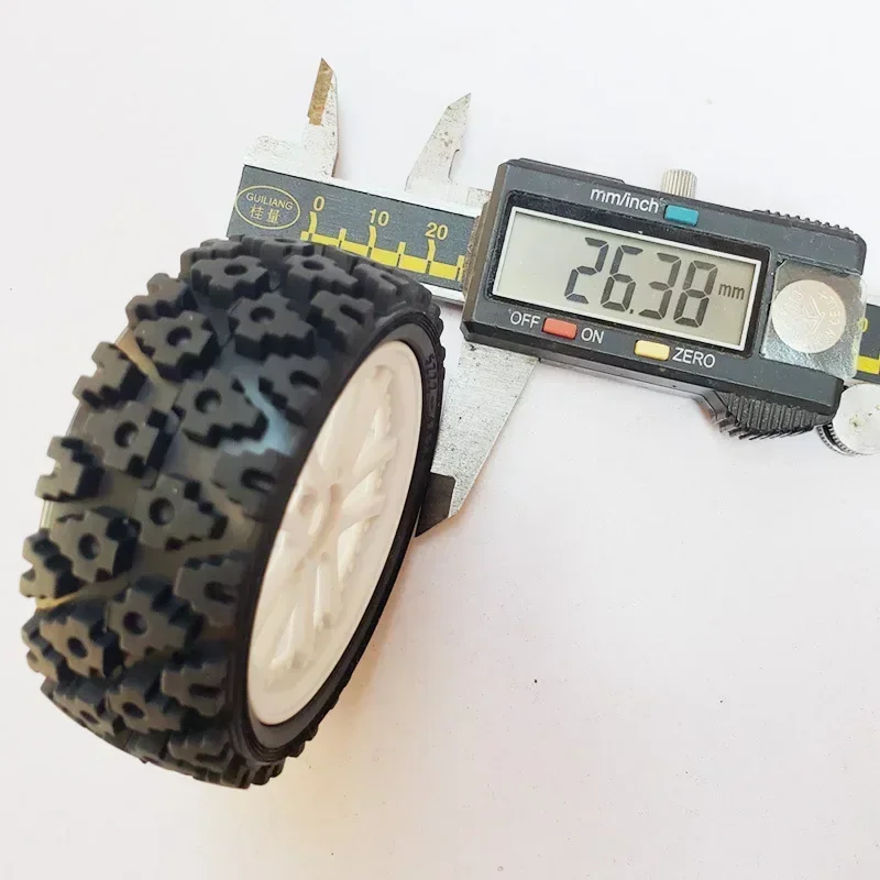 4 шт. 70 мм 1/10 RC внедорожный багги автомобильные резиновые шины колесные передние